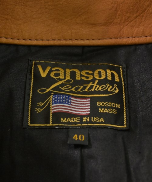 VANSON（ヴァンソン）ライダース オレンジ サイズ:40(XL位) メンズ/2200643865037