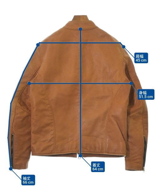 VANSON（ヴァンソン）ライダース オレンジ サイズ:40(XL位) メンズ/2200643865037