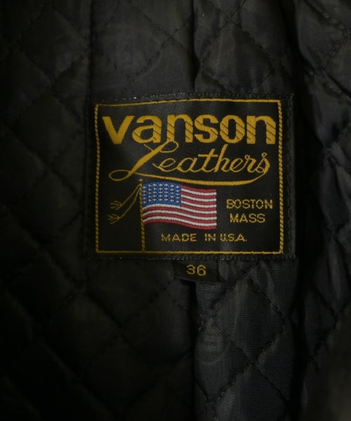 VANSON（ヴァンソン）ライダース 黒 サイズ:36(XS位) メンズ/2200617015017