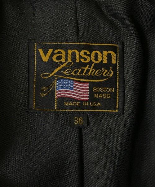 VANSON（ヴァンソン）ライダース 黒 サイズ:36(XS位) メンズ/2200617015024