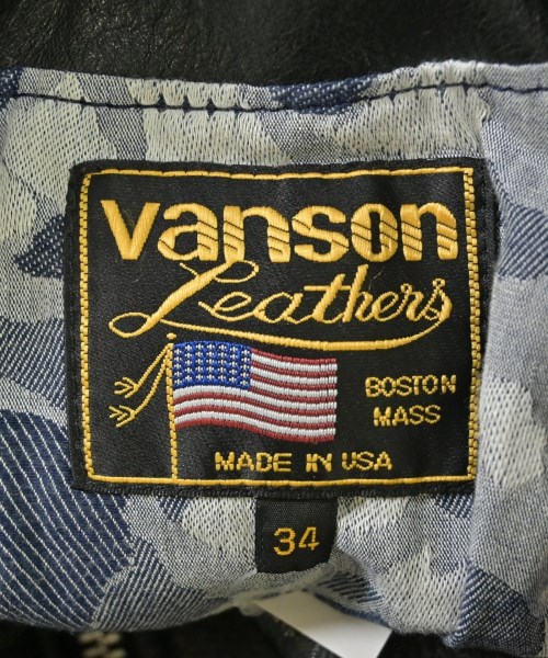 VANSON（ヴァンソン）ライダース 黒 サイズ:34(S位) メンズ/2200608631011