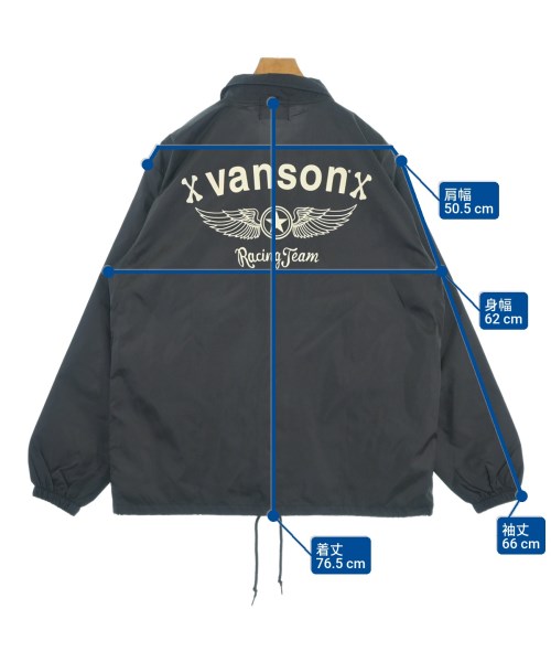 VANSON（ヴァンソン）ブルゾン 黒 サイズ:XL メンズ/2200692512012