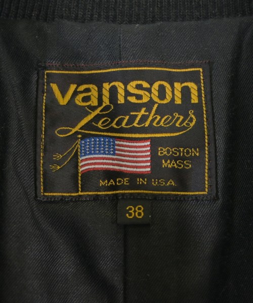 VANSON（ヴァンソン）ブルゾン 黒 サイズ:38(M位) メンズ/2200692512357