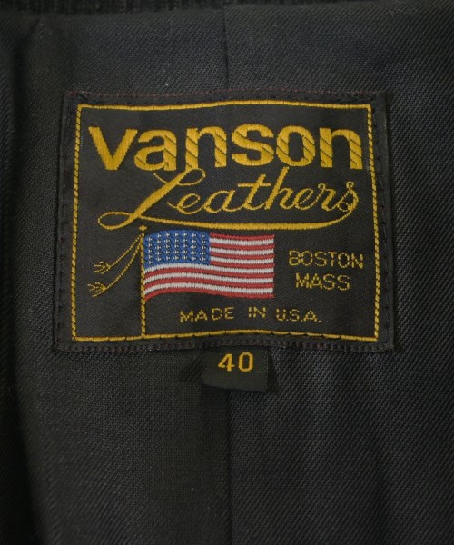 VANSON（ヴァンソン）ブルゾン 黒 サイズ:40(L位) メンズ/2200692512371