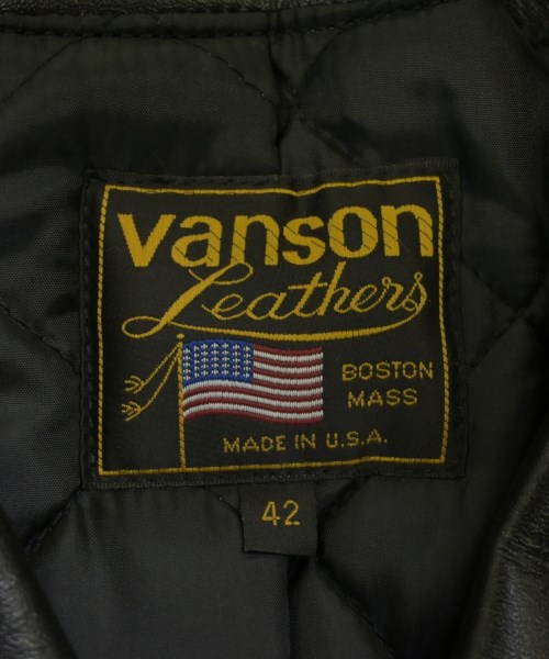 VANSON（ヴァンソン）ライダース 黒 サイズ:42(L位) メンズ/2200715704110