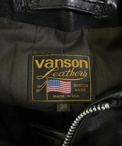 VANSON（ヴァンソン）ライダース 黒 サイズ:38(M位) メンズ/2200652415049