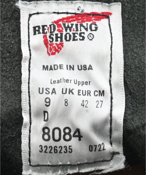 REDWING（レッドウィング）ブーツ 黒 サイズ:27cm メンズ/2200688197193