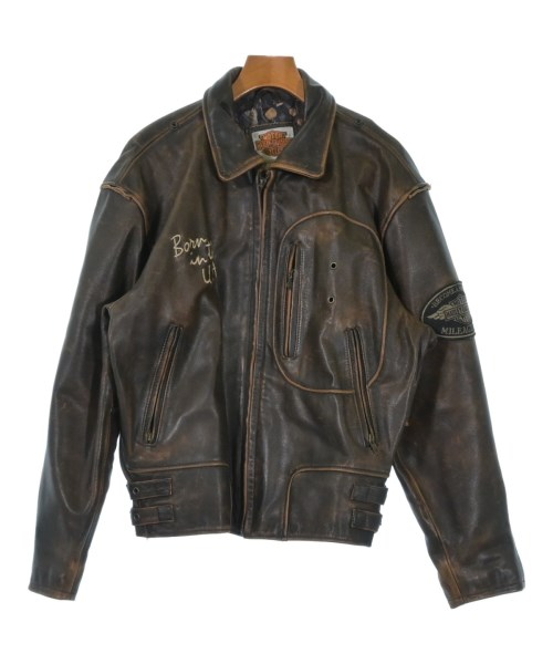 HARLEY DAVIDSON（ハーレーダビッドソン）ライダース 茶 サイズ:M メンズ/2200636521018
