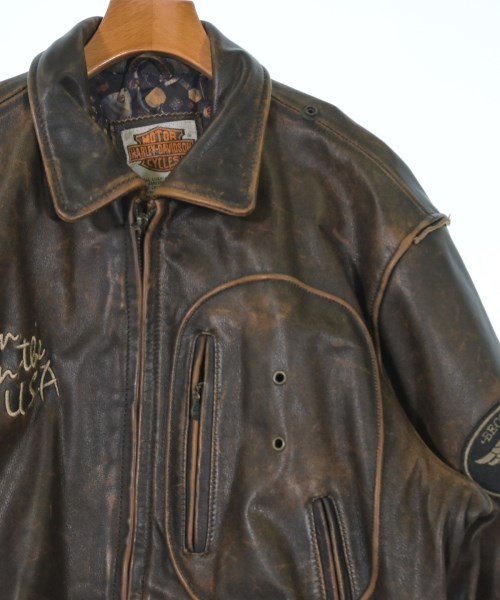 HARLEY DAVIDSON（ハーレーダビッドソン）ライダース 茶 サイズ:M メンズ/2200636521018