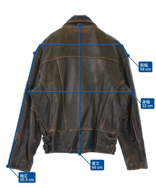 HARLEY DAVIDSON（ハーレーダビッドソン）ライダース 茶 サイズ:M メンズ/2200636521018