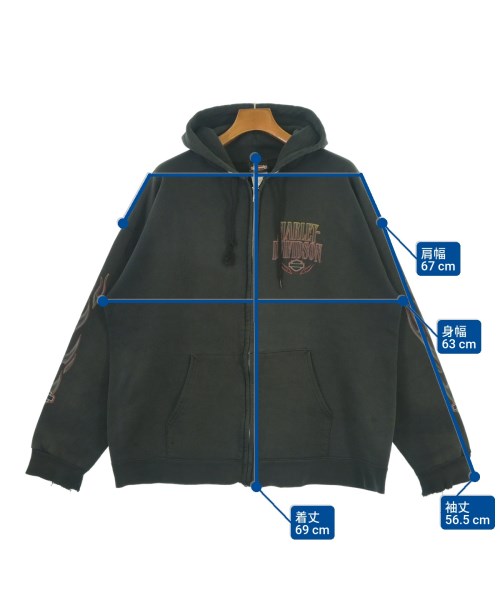 HARLEY DAVIDSON（ハーレーダビッドソン）パーカー 黒 サイズ:L メンズ/2200632157082