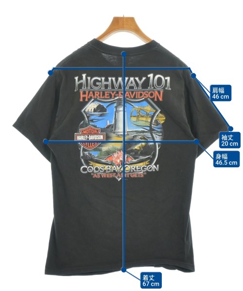 HARLEY DAVIDSON（ハーレーダビッドソン）Tシャツ・カットソー 黒 サイズ:M メンズ/2200609836118