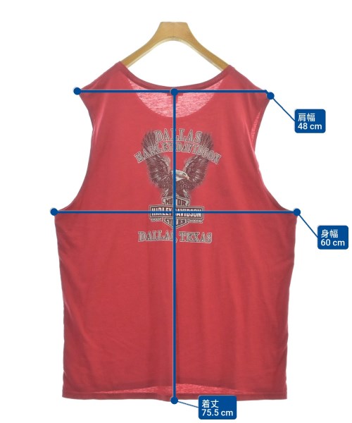 HARLEY DAVIDSON（ハーレーダビッドソン）Tシャツ・カットソー 赤 サイズ:-(XXL位) メンズ/2200618030095