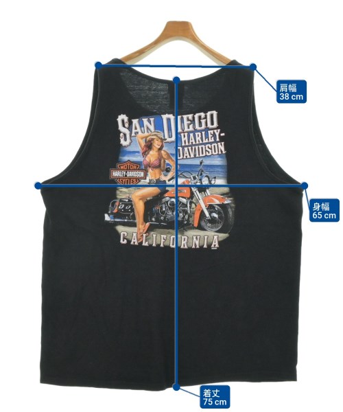 HARLEY DAVIDSON（ハーレーダビッドソン）タンクトップ 黒 サイズ:2XL メンズ/2200677530017