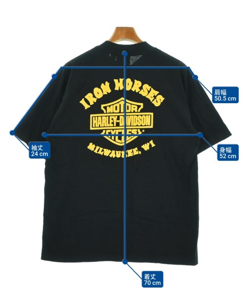 HARLEY DAVIDSON（ハーレーダビッドソン）Tシャツ・カットソー 黒 サイズ:L メンズ/2200699959070