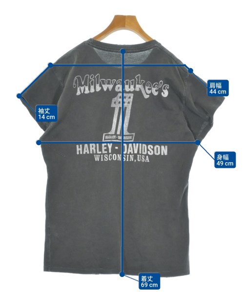 HARLEY DAVIDSON（ハーレーダビッドソン）Tシャツ・カットソー グレー サイズ:S メンズ/2200651436038