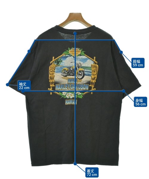 HARLEY DAVIDSON（ハーレーダビッドソン）Tシャツ・カットソー 黒 サイズ:-(L位) メンズ/2200712940122