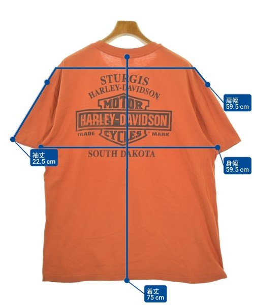 HARLEY DAVIDSON（ハーレーダビッドソン）Tシャツ・カットソー オレンジ サイズ:-(XL位) メンズ/2200715550465
