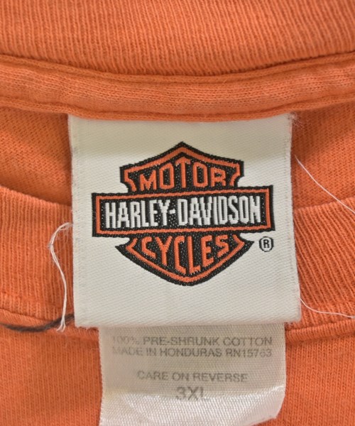 HARLEY DAVIDSON（ハーレーダビッドソン）Tシャツ・カットソー オレンジ サイズ:3XL メンズ/2200716672067
