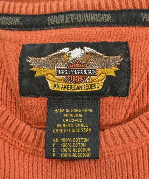 HARLEY DAVIDSON（ハーレーダビッドソン）ニット・セーター オレンジ サイズ:S レディース/2200716734048