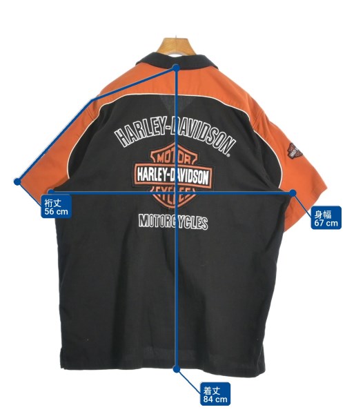 HARLEY DAVIDSON（ハーレーダビッドソン）カジュアルシャツ 黒 サイズ:2XL メンズ/2200705911023