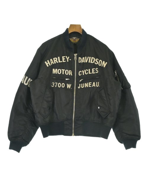 HARLEY DAVIDSON(ハーレーダビッドソン)ミリタリーブルゾン 黒 サイズ:L/2200671919078