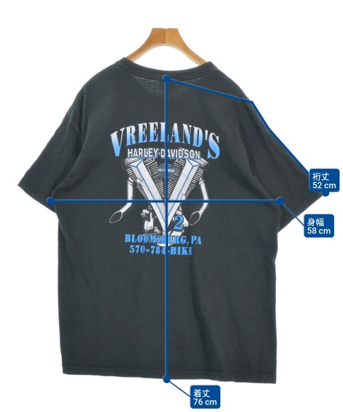 HARLEY DAVIDSON（ハーレーダビッドソン）Tシャツ・カットソー 黒 サイズ:-(XL位) メンズ/2200688111076