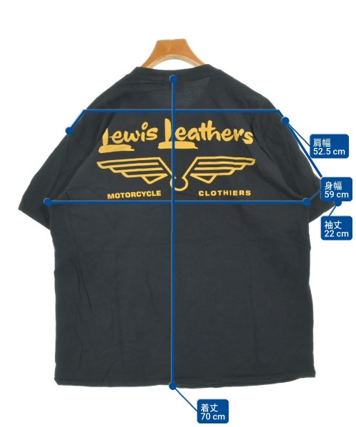 Lewis Leathers（ルイス・レザー）Tシャツ・カットソー 黒 サイズ:XL メンズ/2200715550137