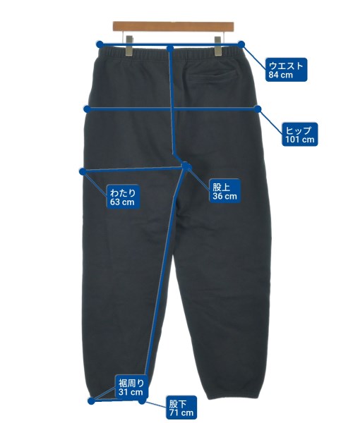 STUSSY（ステューシー）スウェットパンツ 黒 サイズ:L メンズ/2200631853039