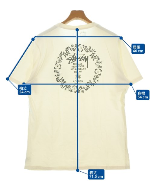 STUSSY（ステューシー）Tシャツ・カットソー 白 サイズ:L メンズ/2200634549045