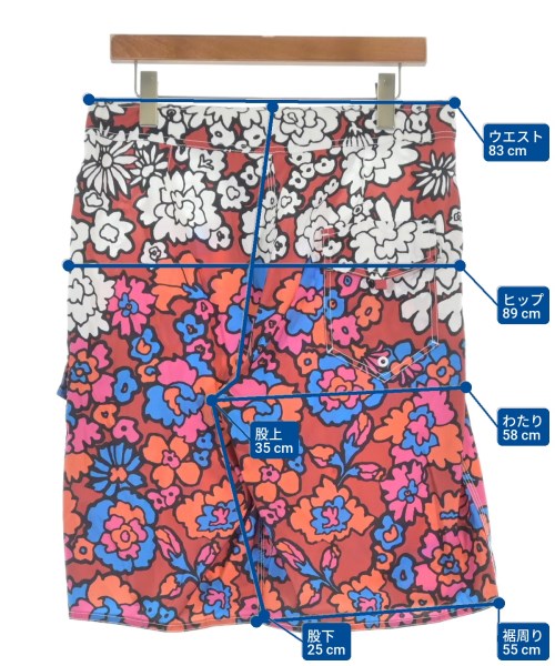 STUSSY（ステューシー）ショートパンツ 赤 サイズ:33(L位) メンズ/2200634549083