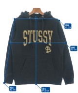STUSSY（ステューシー）パーカー 黒 サイズ:S メンズ/2200635515025