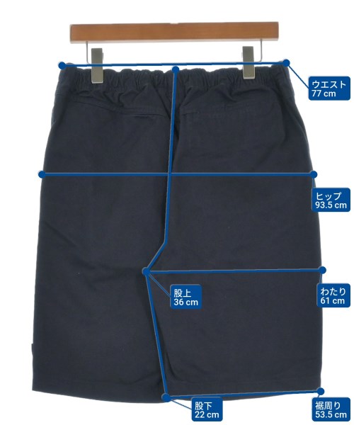STUSSY（ステューシー）ショートパンツ 紺 サイズ:L メンズ/2200637921251