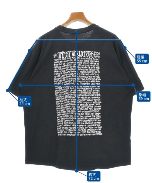 STUSSY（ステューシー）Tシャツ・カットソー 黒 サイズ:XL メンズ/2200639883014