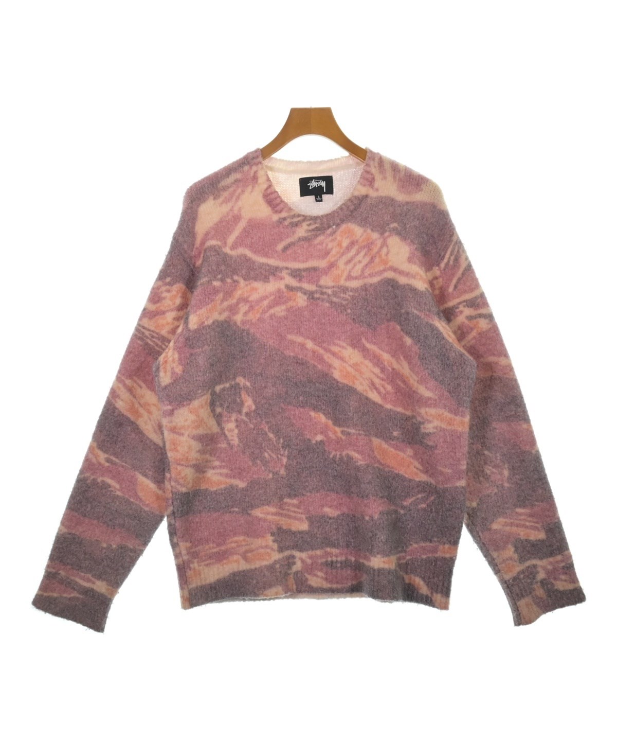 STUSSY（ステューシー）ニット・セーター 赤 サイズ:L メンズ