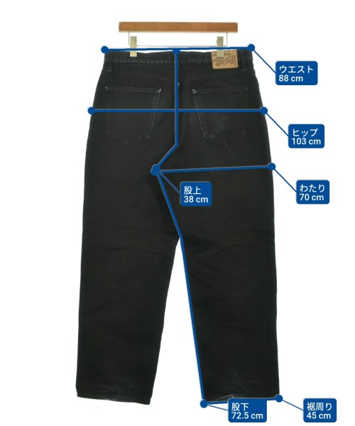 STUSSY（ステューシー）デニムパンツ 黒 サイズ:32(L位) メンズ/2200640960018
