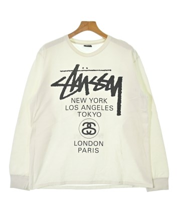 STUSSY（ステューシー）Tシャツ・カットソー 白 サイズ:L メンズ