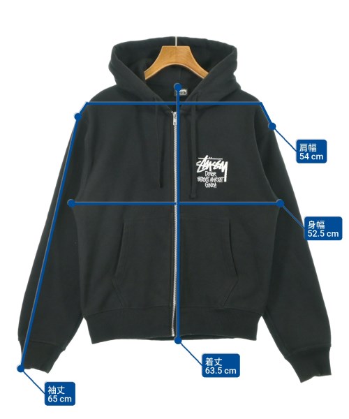 STUSSY（ステューシー）パーカー 黒 サイズ:S メンズ/2200643849013