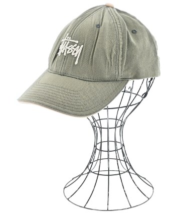 STUSSY（ステューシー）キャップ カーキ サイズ:L/XL メンズ