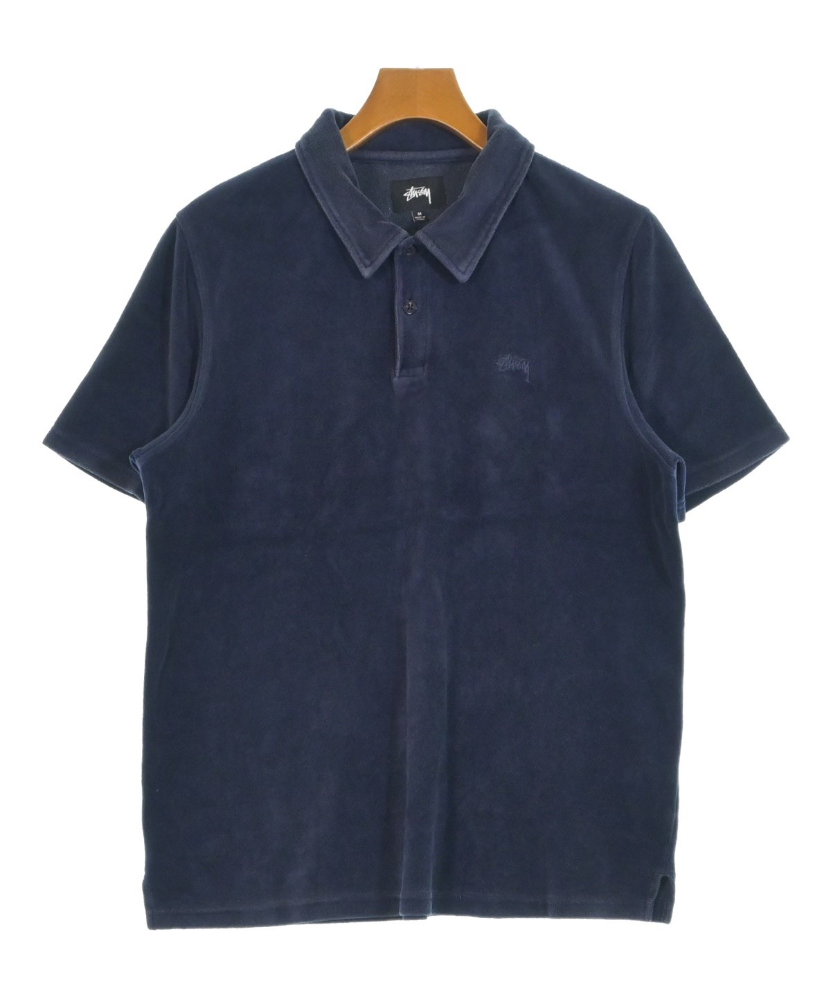 STUSSY（ステューシー）ポロシャツ 紺 サイズ:M メンズ