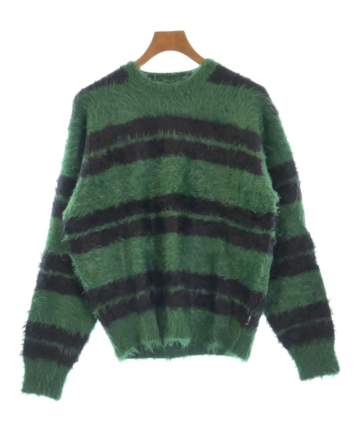 STUSSY ステューシー ニット・セーター S 緑 【古着】【中古】【送料無料】 STUSSY（ステューシー）ニット・セーター 緑 サイズ:S メンズ