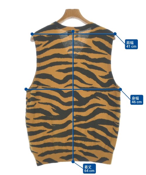 STUSSY（ステューシー）ベスト 茶 サイズ:M メンズ/2200531454169