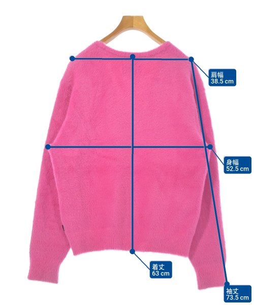 STUSSY（ステューシー）カーディガン ピンク サイズ:M メンズ/2200622638041