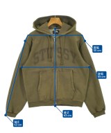 STUSSY（ステューシー）パーカー カーキ サイズ:S メンズ/2200623445013