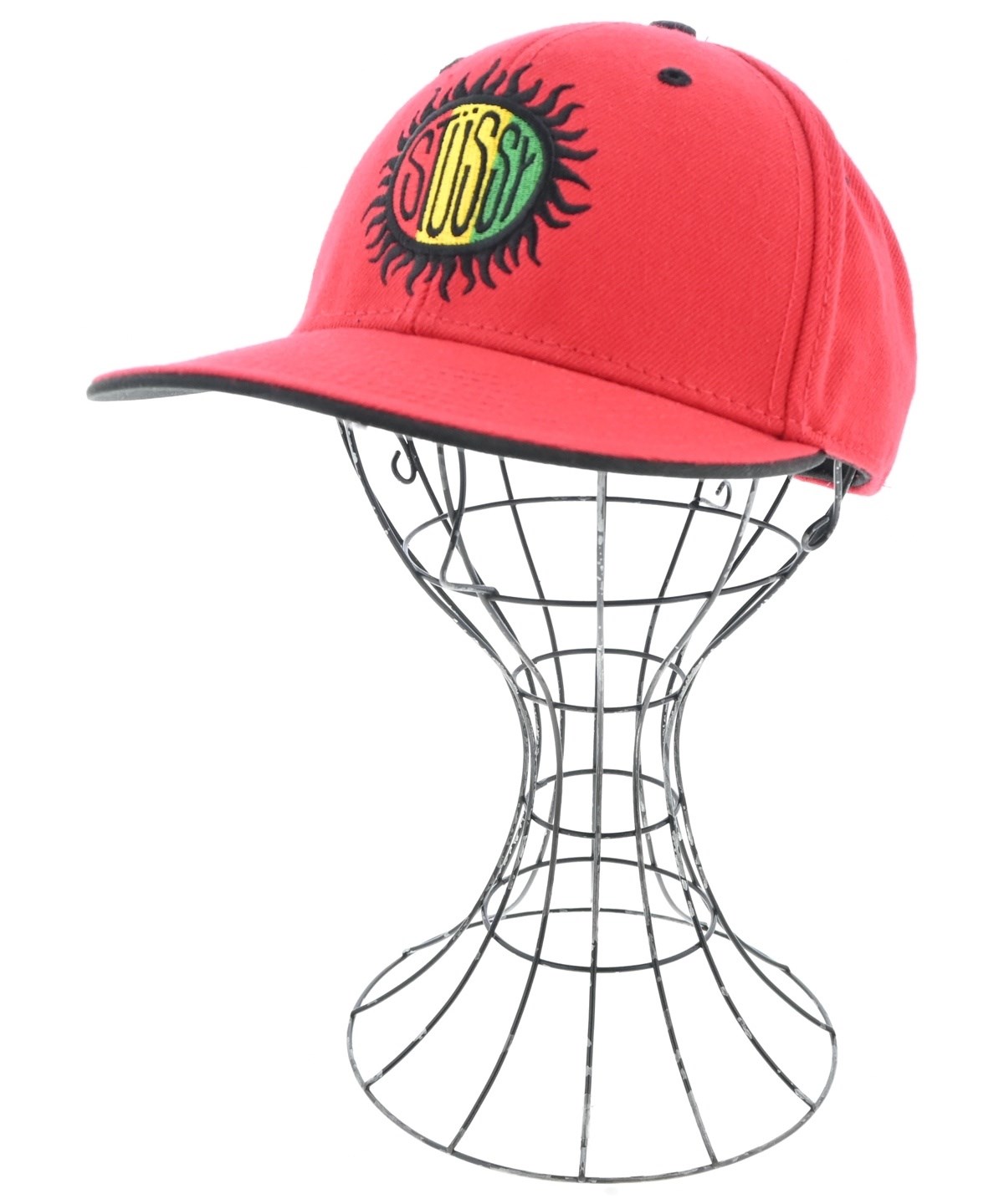 Stussy sport nylon capナイロンキャップ　赤　チェック柄 STUSSY（ステューシー）キャップ 赤 サイズ:- メンズ/2200623510070