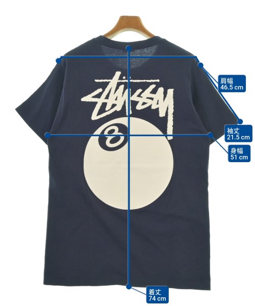 STUSSY（ステューシー）Tシャツ・カットソー 紺 サイズ:M メンズ/2200624779056