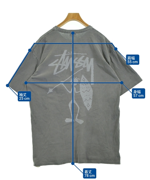 STUSSY（ステューシー）Tシャツ・カットソー グレー サイズ:XL メンズ/2200626899042