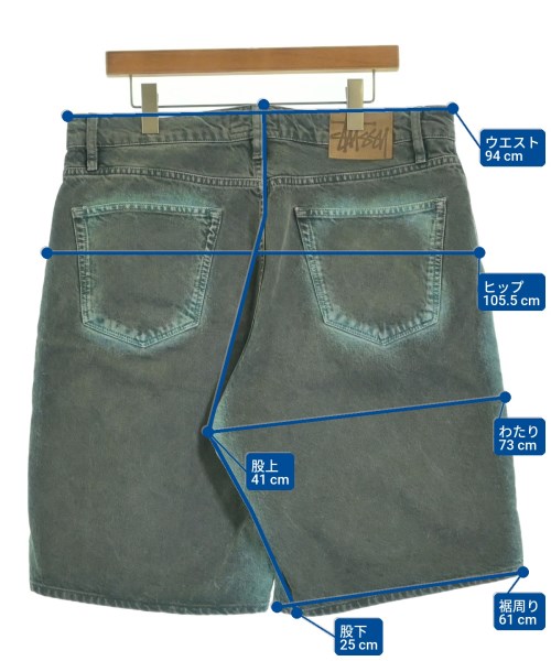 STUSSY（ステューシー）ショートパンツ グレー サイズ:34(XL位) メンズ/2200629678095