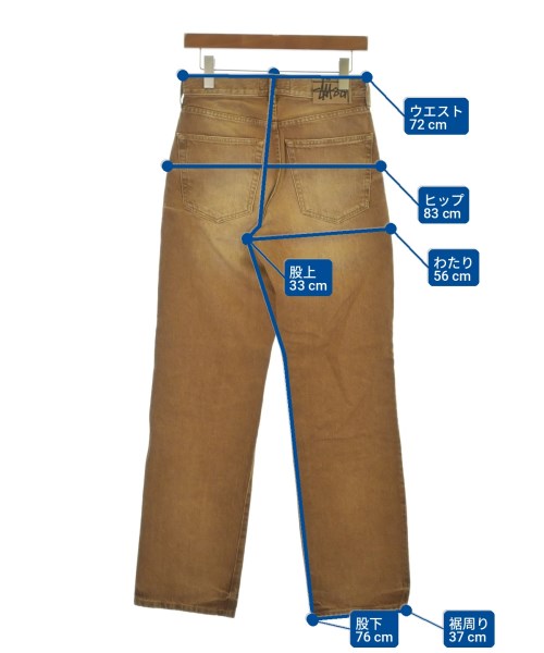 STUSSY（ステューシー）デニムパンツ 茶 サイズ:26(M位) レディース/2200630130049