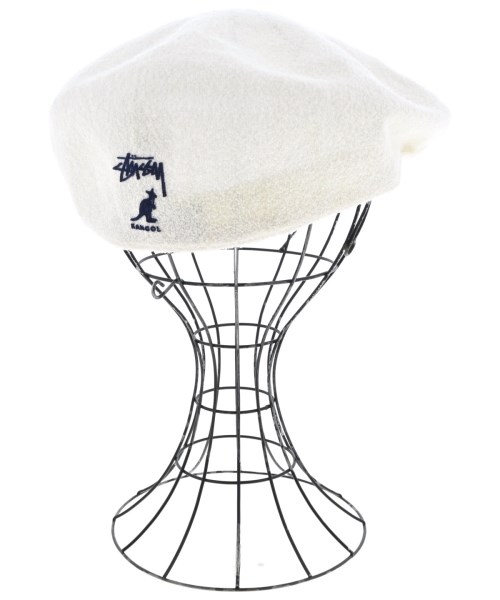 STUSSY（ステューシー）ハンチング・ベレー帽 白 サイズ:L メンズ/2200631908029